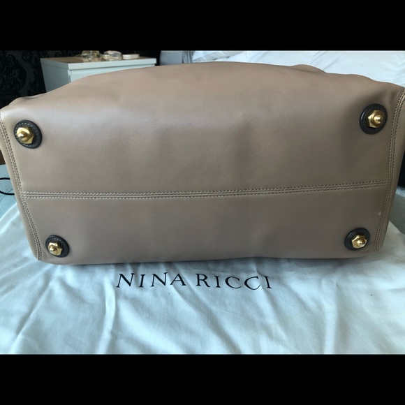 Nina Ricci Bowling Bag Grey and Beige - Picture 6 of 8